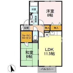 セジュール瑞穂Ｂ棟の物件間取画像